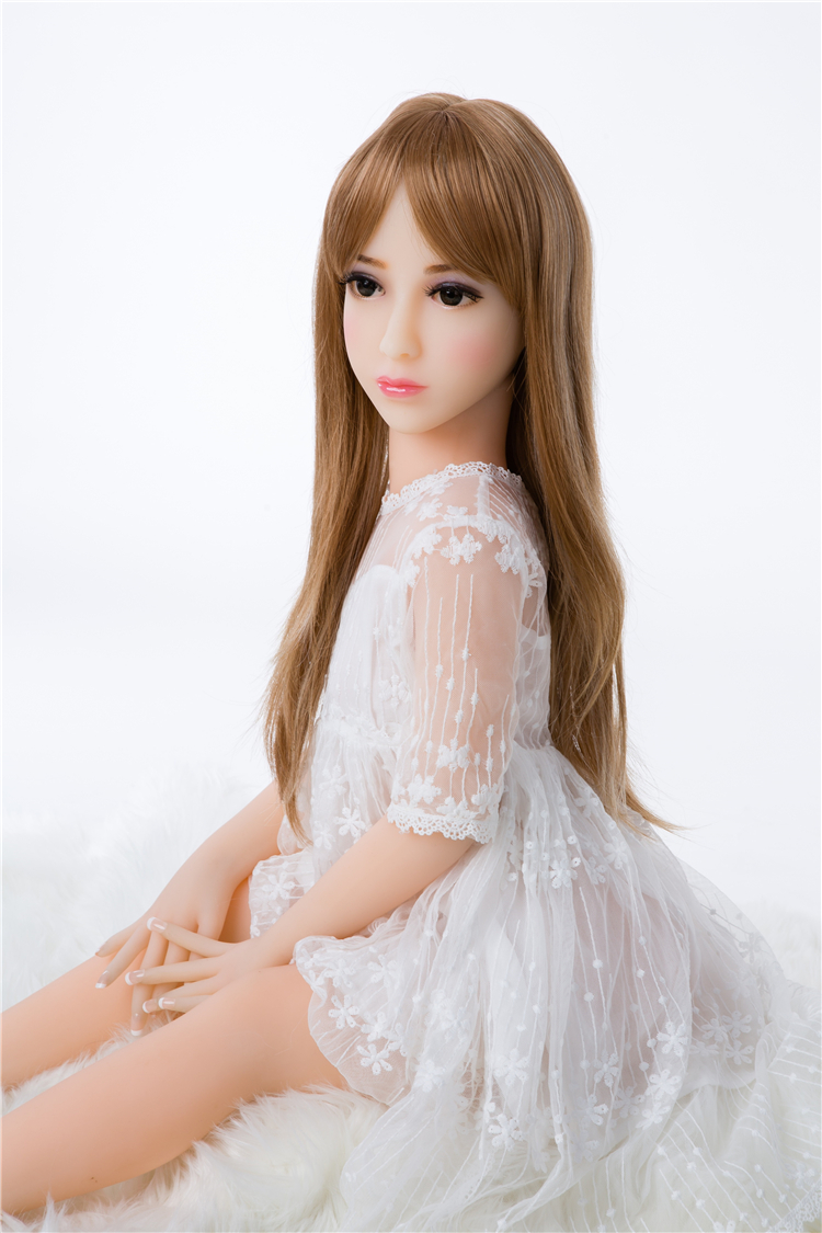 Factory real naked sex doll flat chest lifelike anime sex toy girl doll adult young silicone 100cm