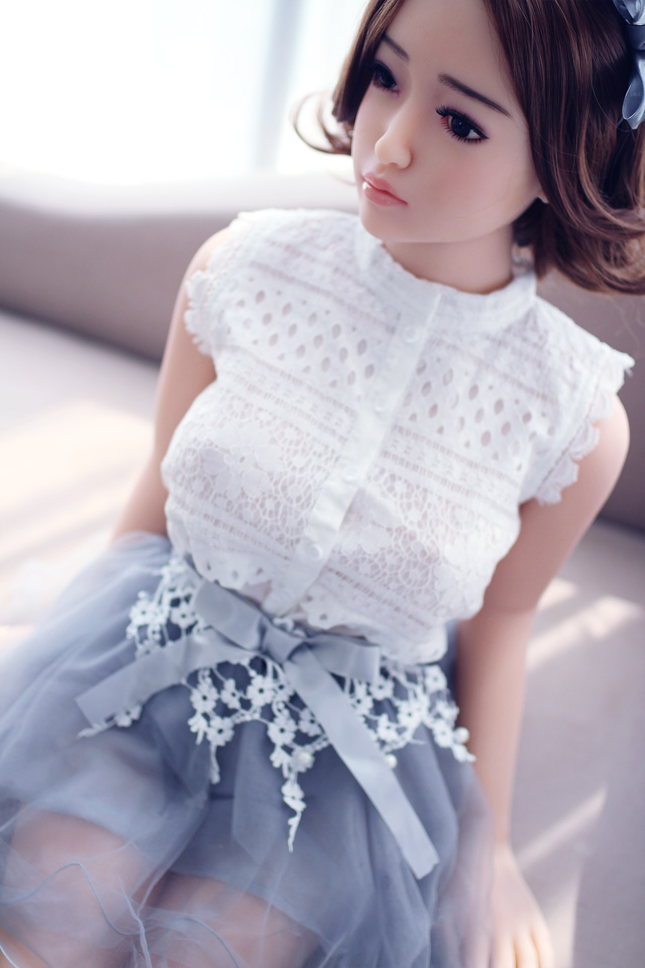 Free ship 140cm real sex toy for man silicone lovely sex doll with skeleton