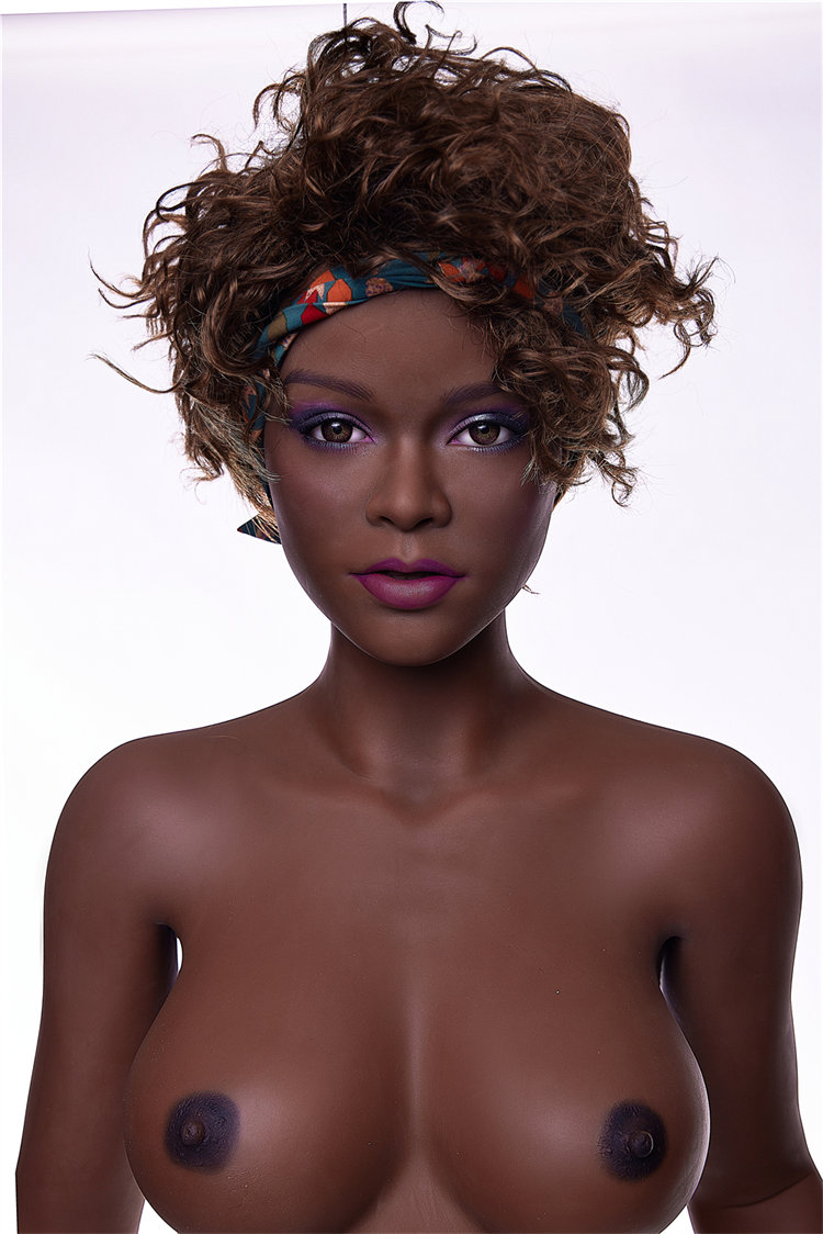 Free shipping 175cm black sex doll 15