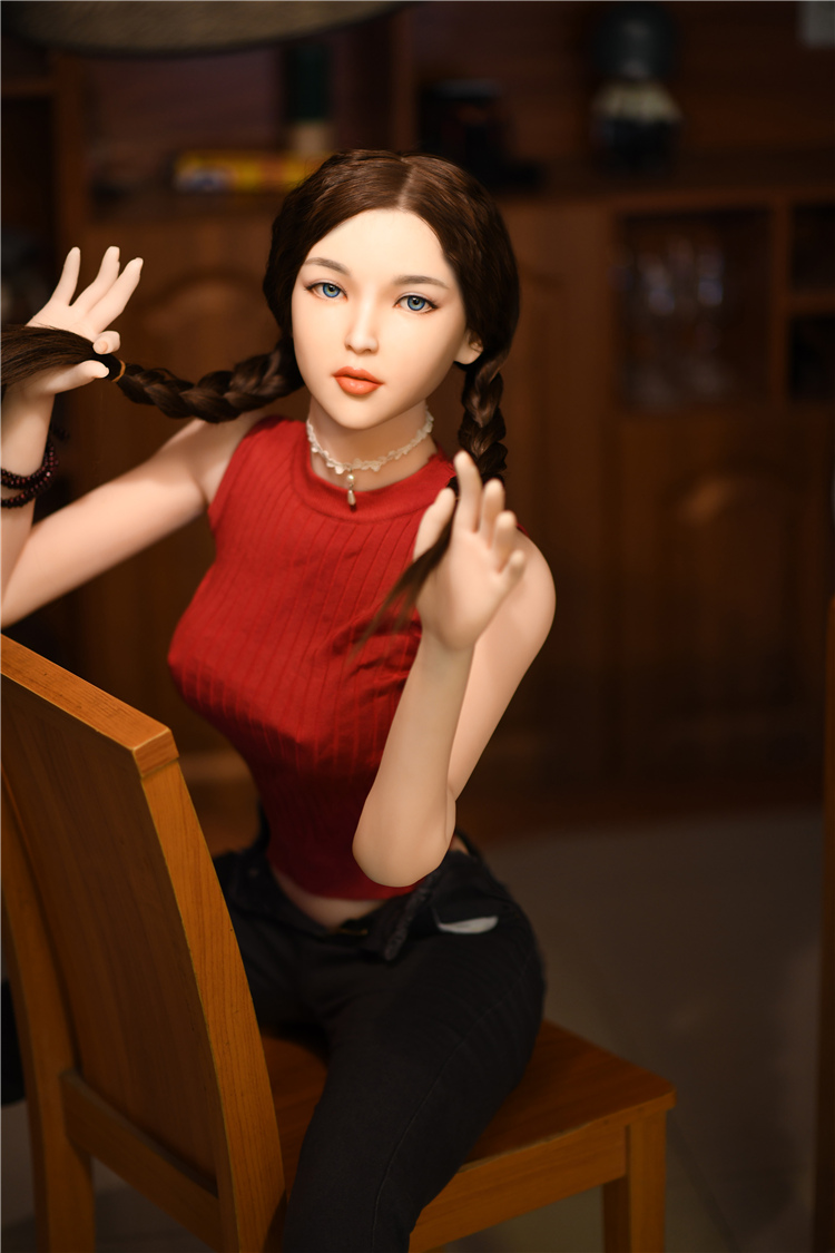 Free shipping 170cm doll with hair implant Asian face natural Skin slender waist  Sex Doll
