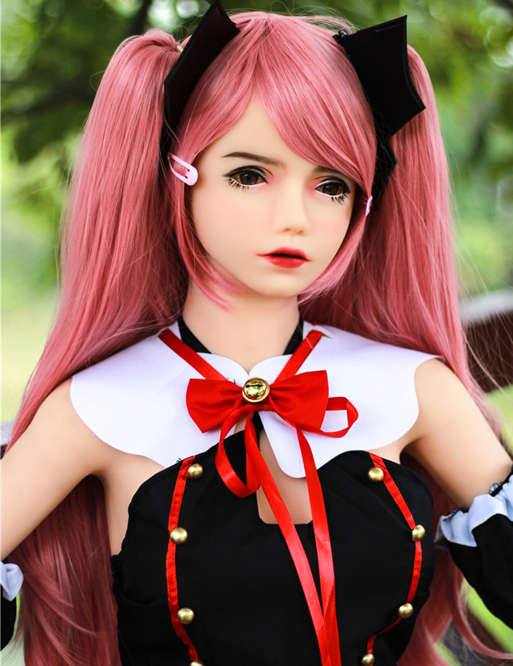 Free ship Silicon shemale sex doll sexy face 148cm mini silicone doll