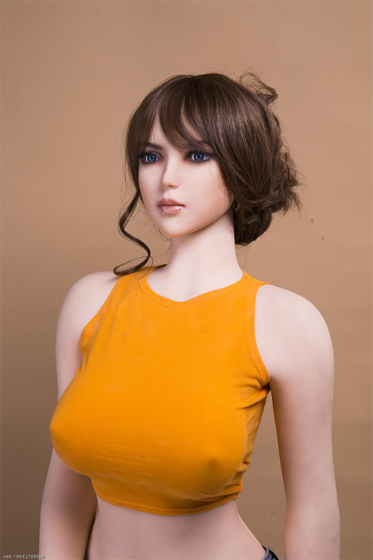 Free shipping 170cm Amazing Stand Skeleton Big Boobs Aisan Real silicone Sex Doll