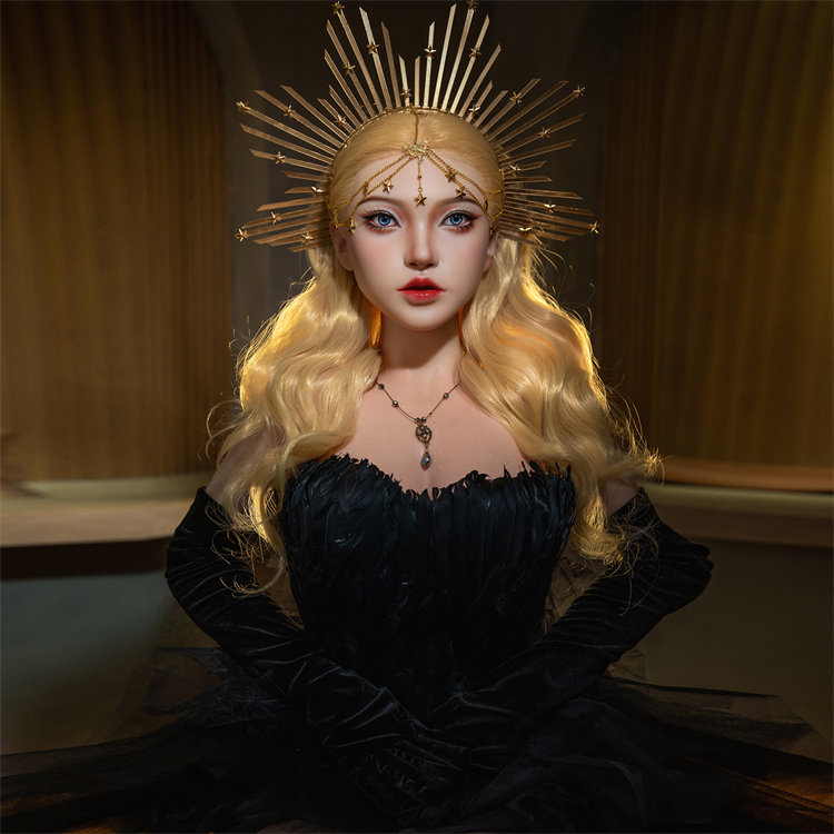 Free shipping 164cm full silicone movable jaw head hair implant Love girl sex